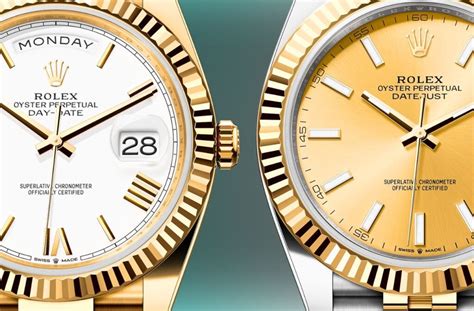 rolex day date vs datejust